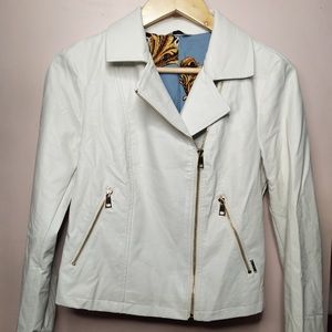LIU.JO MILANO WHITE LEATHER JACKET